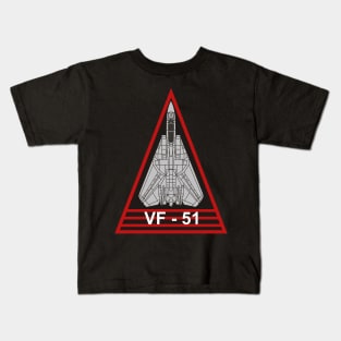 F14 Tomcat - VF51 Screaming Eagles Kids T-Shirt